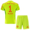 Officiële Voetbalshirt + Korte Broek Doelman FC Bayern München Manuel Neuer 1 Thuis 2024-25 - Kids